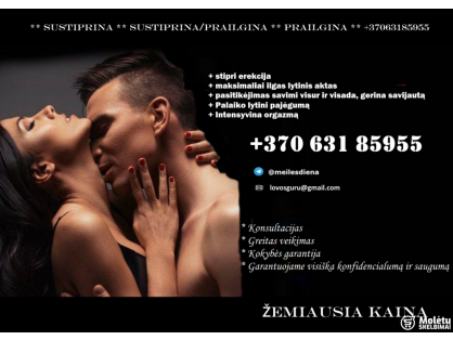  SEX Vitaminai vyrams su nuolaida! +37063185955